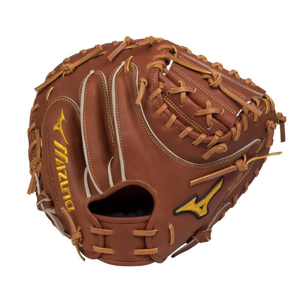 Mizuno Pro Limited Edition 33.5" - Bayan Catchers Mitt - Kahverengi Türkiye (LVQHKI-205)